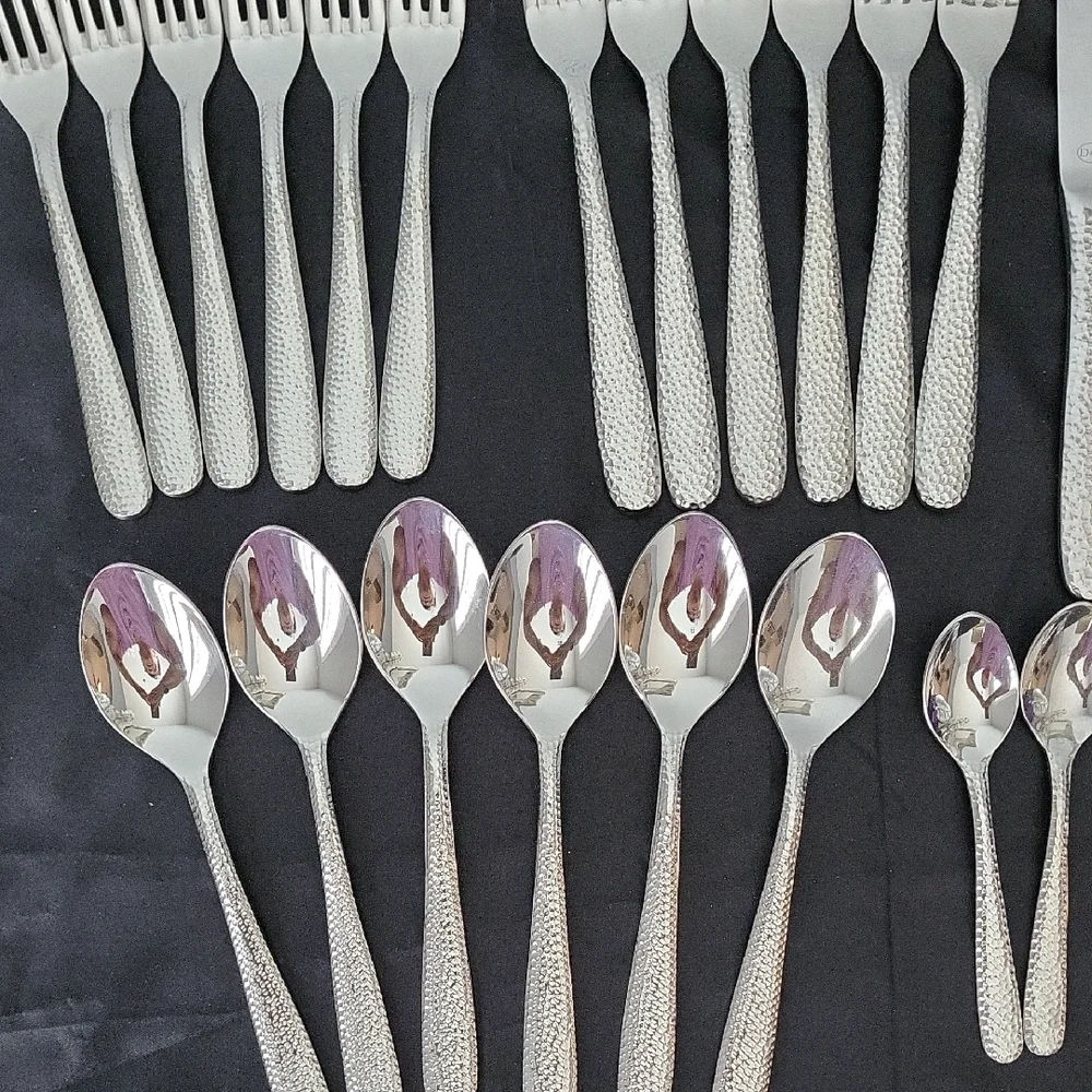 Elegant Silver Cutlery Set